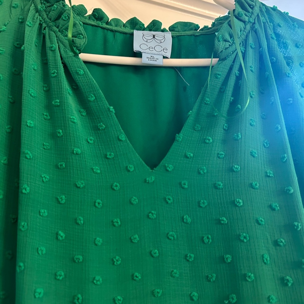 Cece babydoll silhouette clip dot dress - Picture 7 of 7